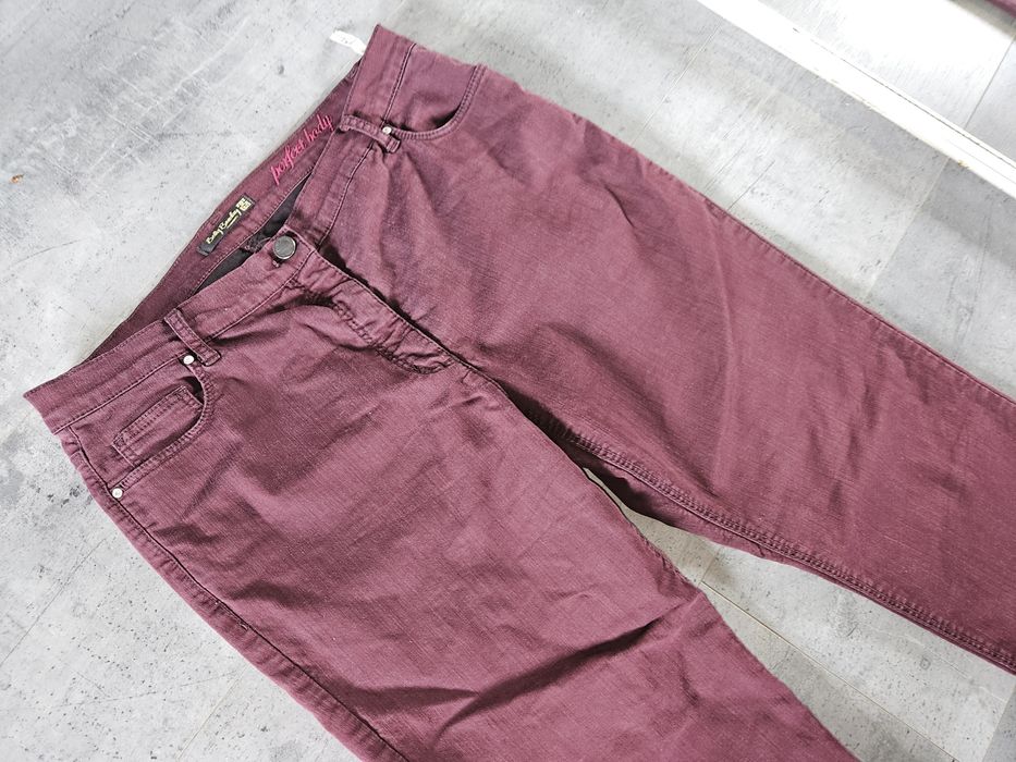 Bordowe spodnie bawełniane belly Barclay 42-44 xl-xxl 7/8