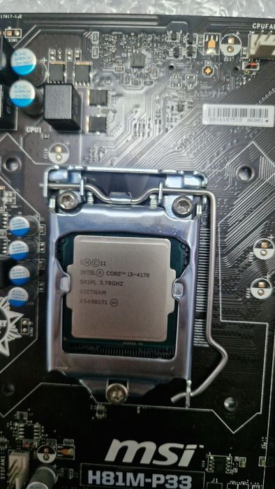 Материнская плата MSI H81M-P33 LGA 1150  CORE i3-4170  CORE i3-4130