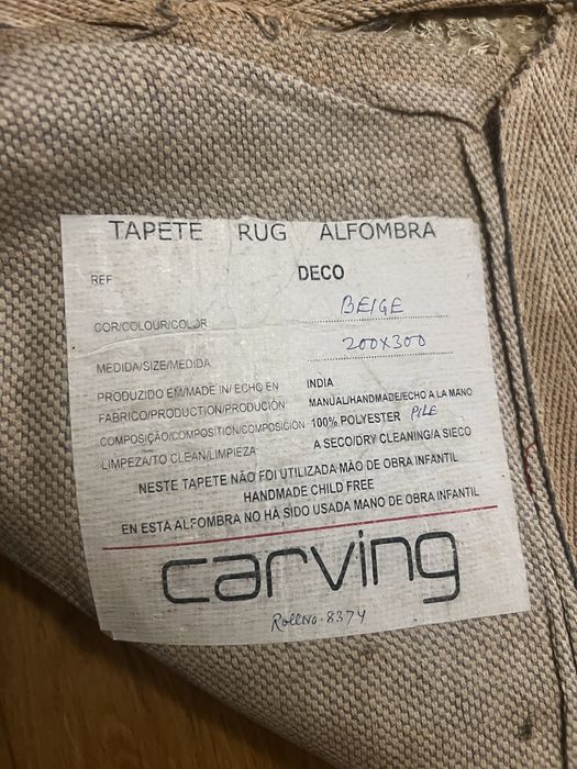 Tapete las kasas carving 200x300 pêlo