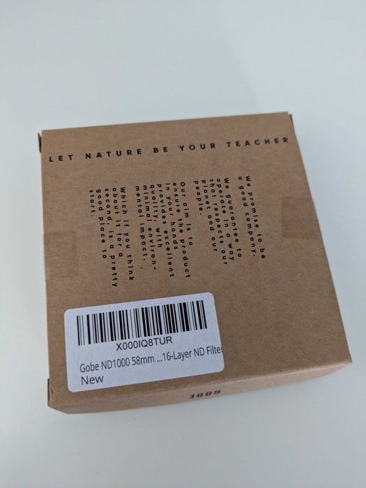[Novo] Gobe Filtro Lente ND1000 58mm 16 camadas 10 passos de redução