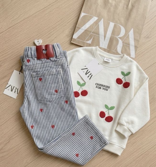 Zestaw zara bluza + spodnie
