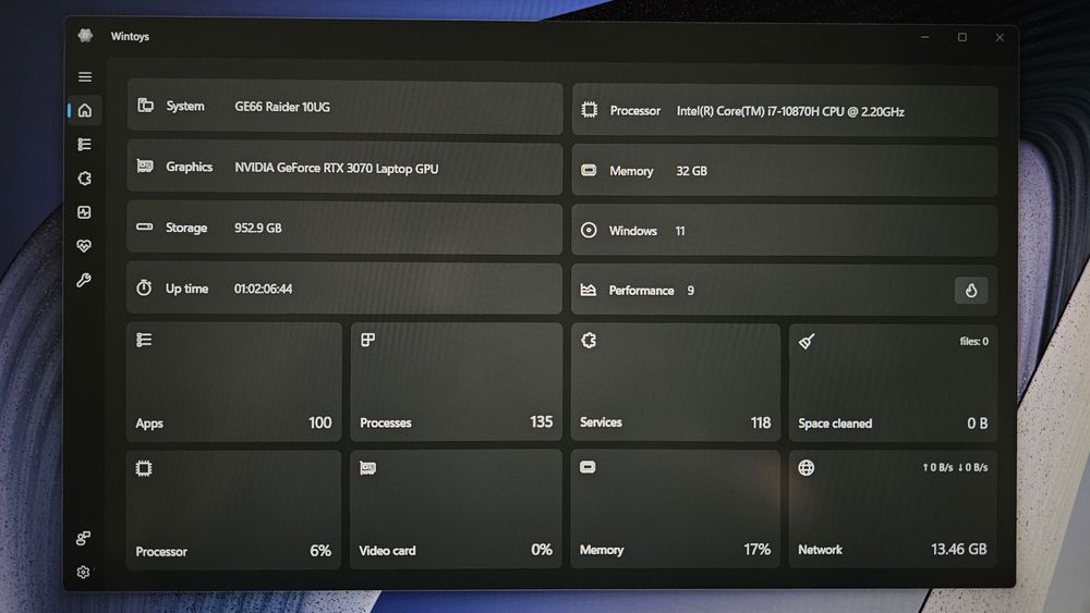 MSI GE66 Raider | RTX 3070 | i7-10870H | 32GB RAM | 1TB SSD | Performance Otimizada