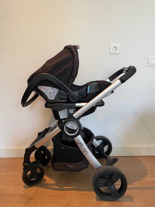 Carrinho Trio Chicco Urban Plus Black