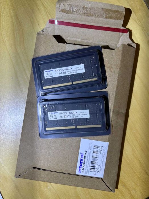 Integral 64GB DDR4 SODIMM 3200Mhz (2x32Gb)