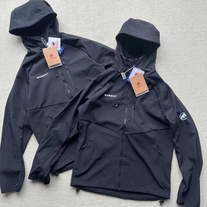 Мужская куртка Mammut Ultimate comfort SO hooded jacket men black