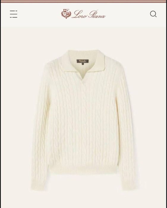Чоловічка кофта світер светер поло вязка LORO PIANA