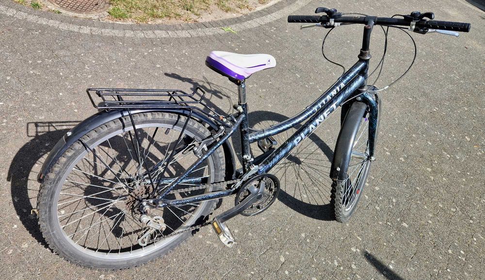 Rower dla dziewczynki, damski Titania Planet, koła o rozmiarze 24