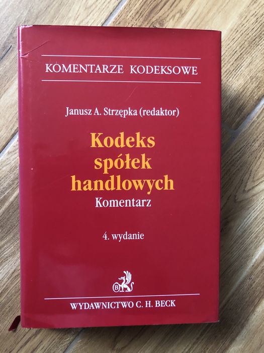 Kodeks spółek handlowych komentarz J. Strzępka