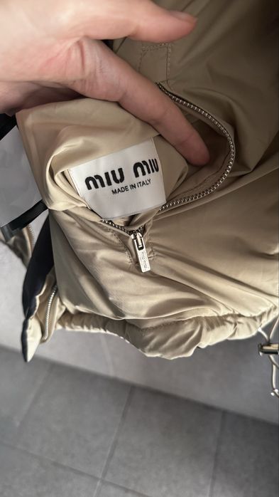 Куртка Miu Miu XS/S синя/бежева оригінал, є нюанс