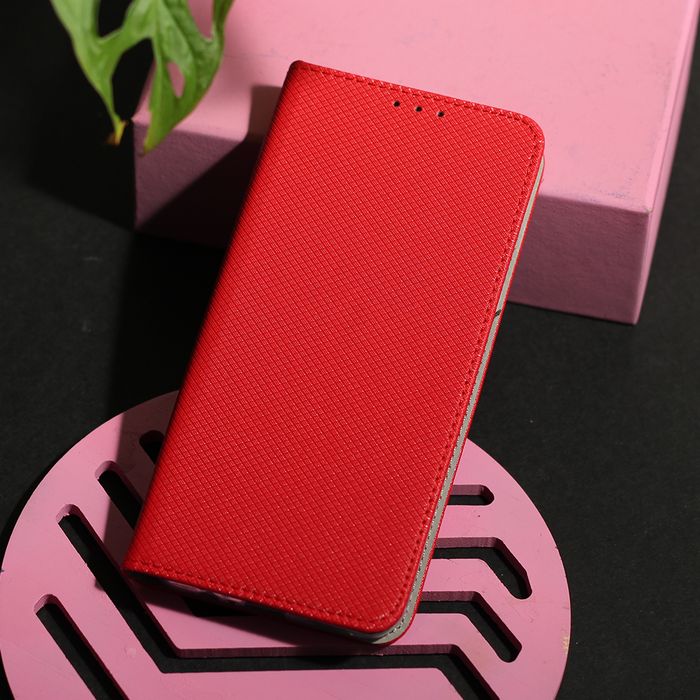 Etui Smart Magnet do Oppo A40 4G (Global) / A40M 4G (Global) / A60 5G (Global) czerwone