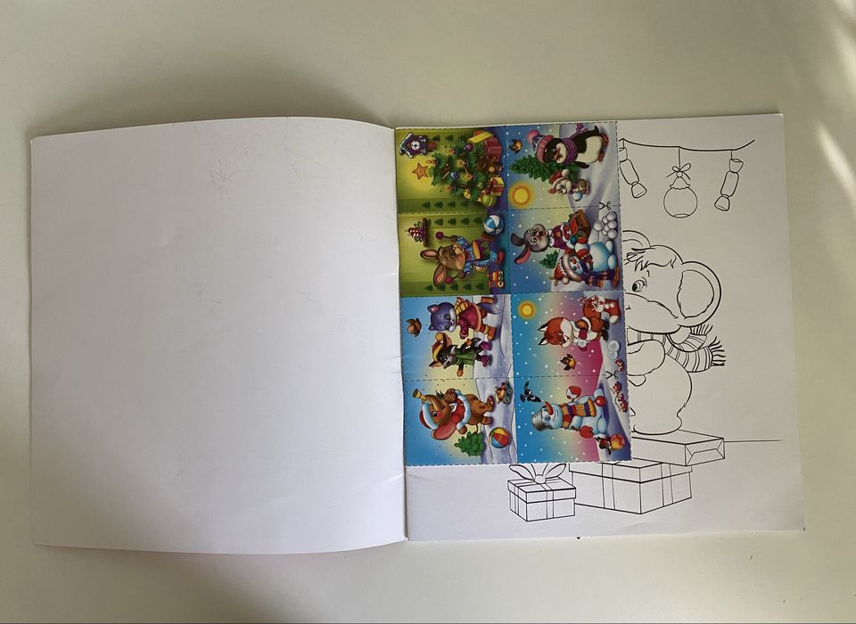 Святкова книжечка Свято у звірят (з наліпками)