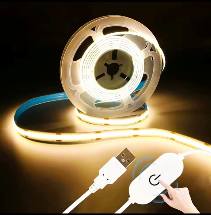 Лед стрічка, світлодіодна, 5v, Usb, від павербанка, светодиодная лента