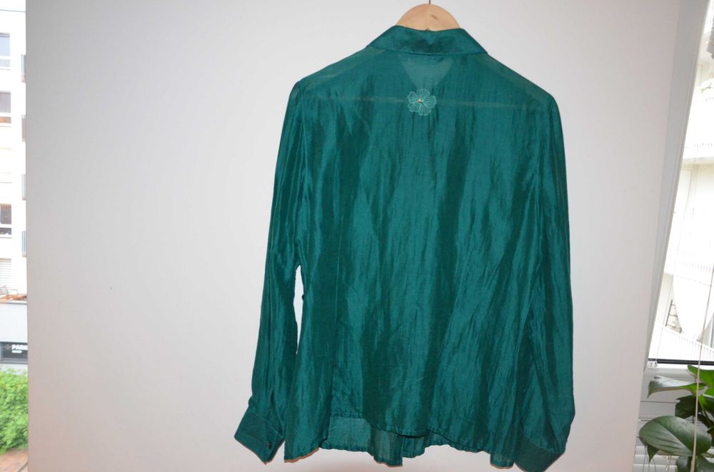 koszula z haftem damska r. 14(42) jedwab/silk per una M&S