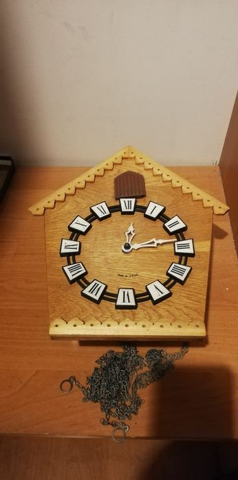 Zegar z kukułką PRL kolekcjonerski Made in ZSRR