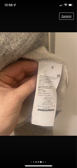 Dsquared2 dres komplet oryginalny