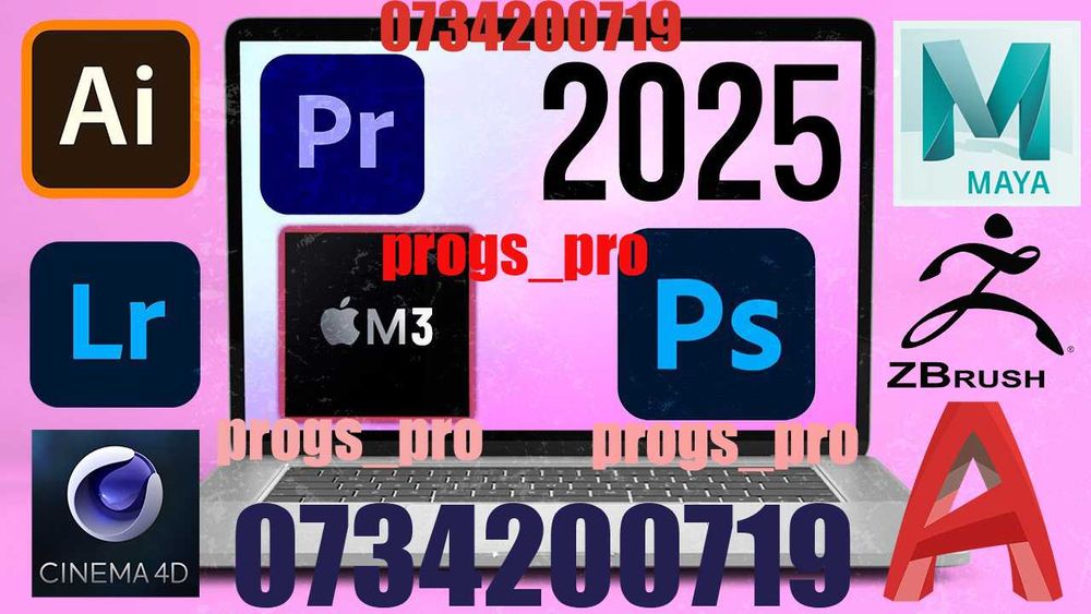 Установка Autocad 2026, Revit, 3ds max, Adobe, на Windows MacOs M1-M4