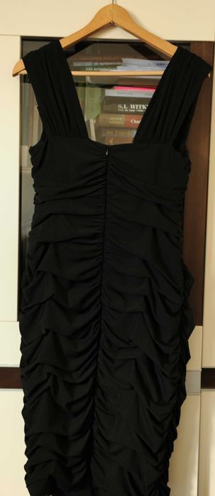 Sukienka wieczorowo-wizytowa, czarna,