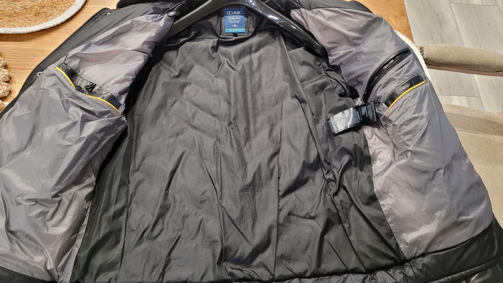 Męska puchowa kurtka skóra owcza Ochnik XL XXL