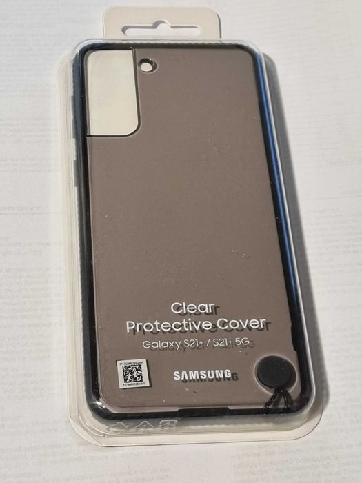 Etui SAMSUNG Clear Protective Cover Galaxy S21+ EF-GG996CBEGWW Czarny