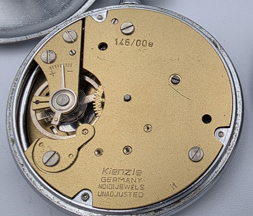 Zestaw Kienzle Selecta 17 jewels Germany kieszonkowy nakręcany