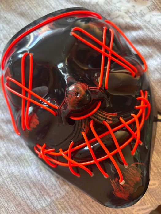 Máscara nova Halloween/Carnaval LED