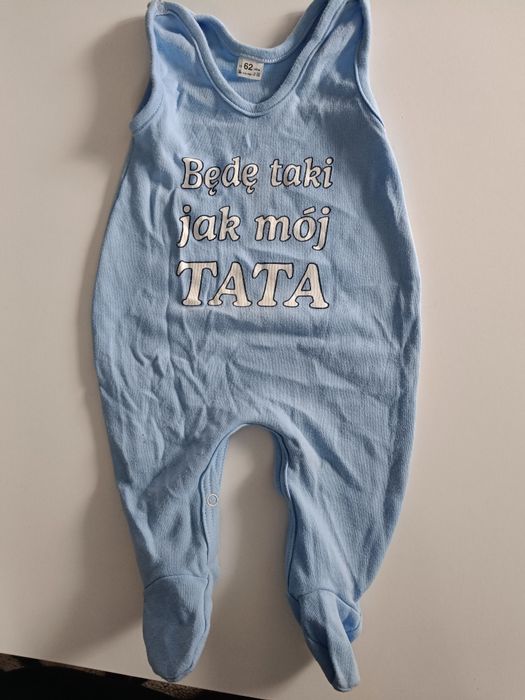 Body błękitne z napisem BĘDE JAK  MÓJ TATA  stan jak na zdjęciu