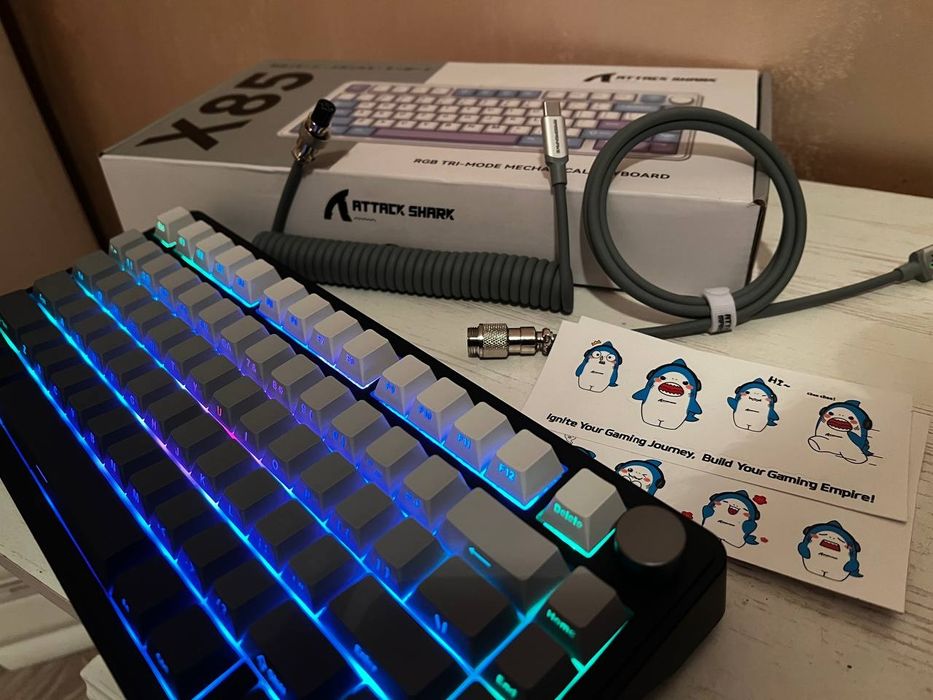 Attack Shark X85 НОВА | 3 режими | Hot-Swap | RGB | Геймерська