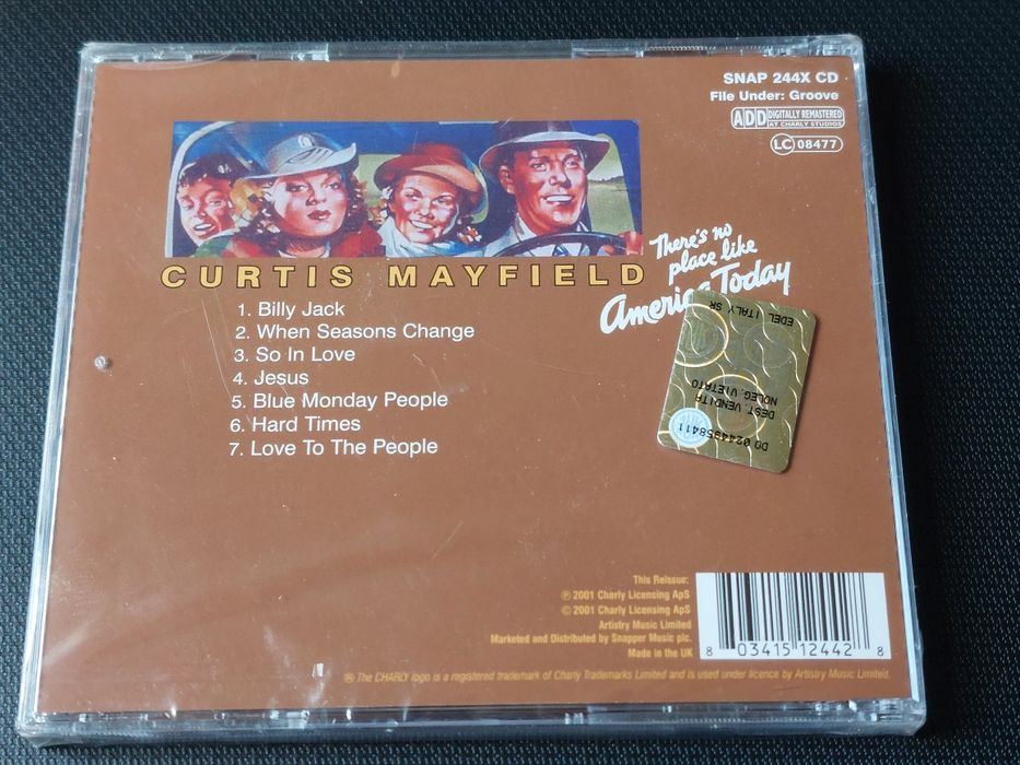 CURTIS MAYFIELD There's No Place Like America Today  płyta CD