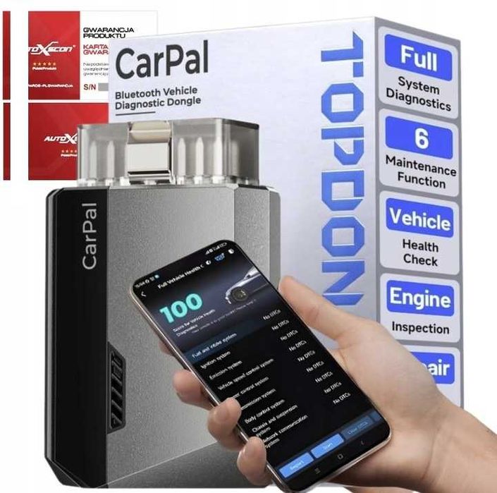 Kostka Skaner Tester Diagnostyczny OBD2 Systemy FUNKCJE SERWIS PL