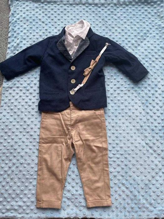 Piękny komplet na chrzciny 80cm