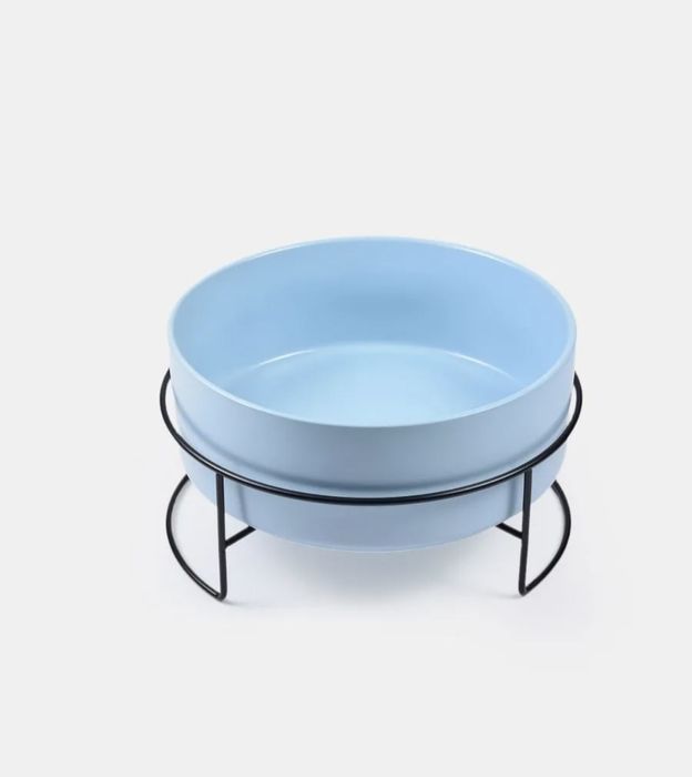 Kamionkowe miski dla psa i kota z metalowym stojakiem