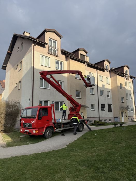 Usługi podnośnikiem koszowym/wynajem