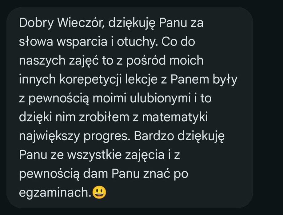 Matematyka na piątkę! Korepetycje z dojazdem i online