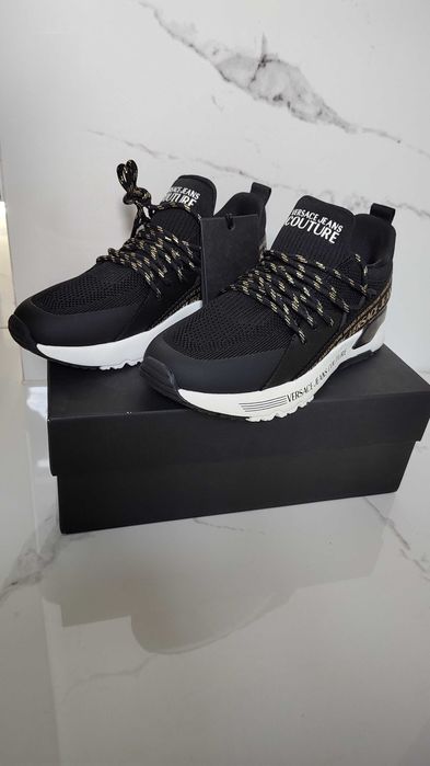Sneakersy Versace Jeans Couture czarny, złoty 38