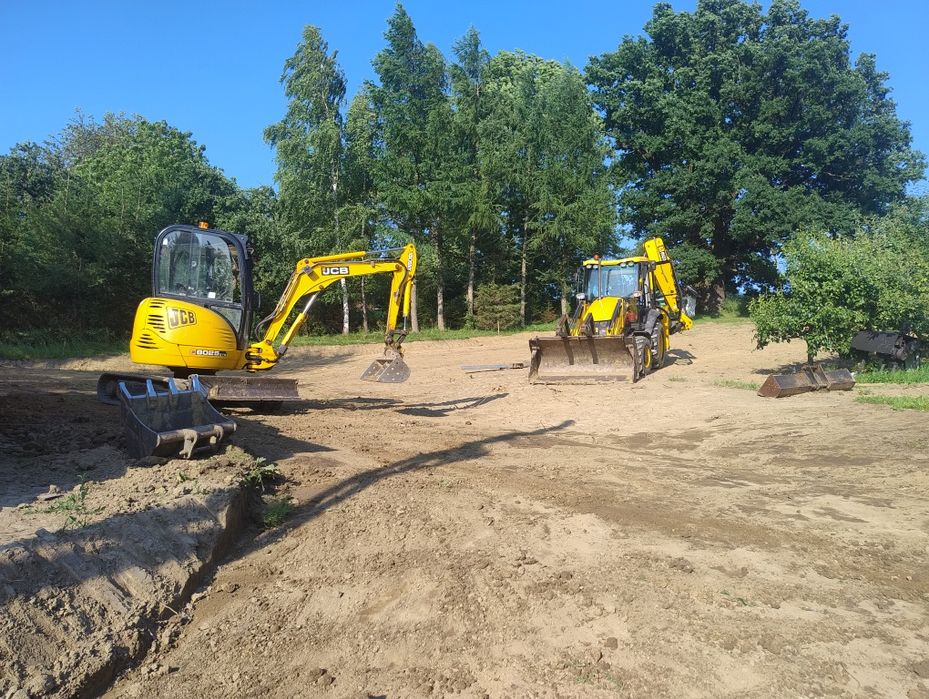 Usługi minikoparką  koparko- Ładowarką