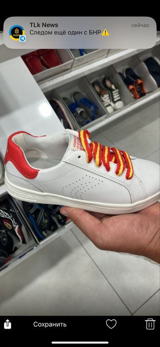 Кеди дитячі geox білі 31