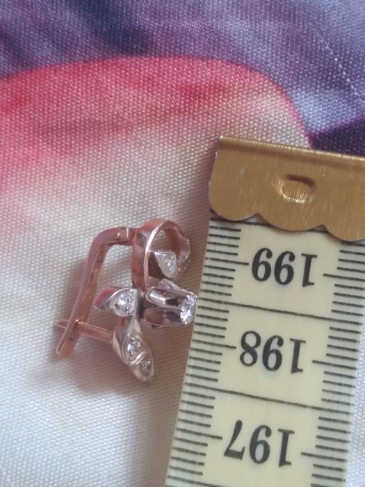 Сережки з діамантами бриллиант Смоленский