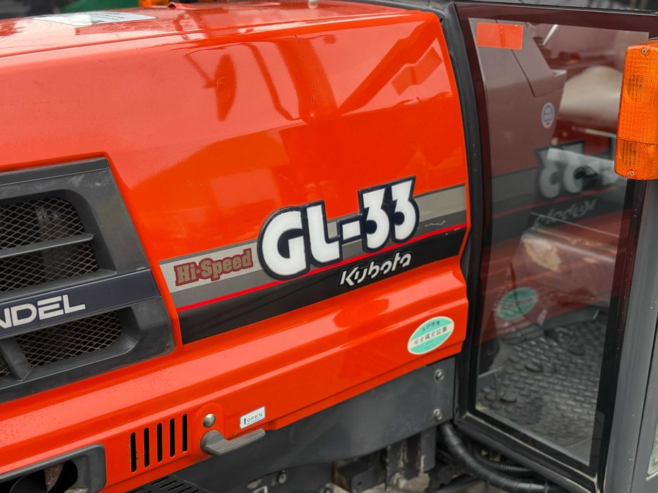 Японський трактор/мінітрактор KUBOTA GL-33!швидкісна!HI-SPEED!КАБІНА