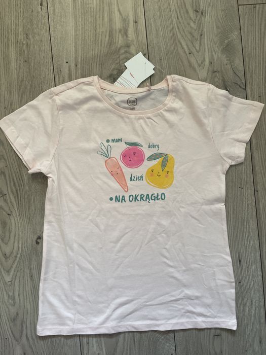 T-shirt dla dziewczynki r.140 Smyk Nowy