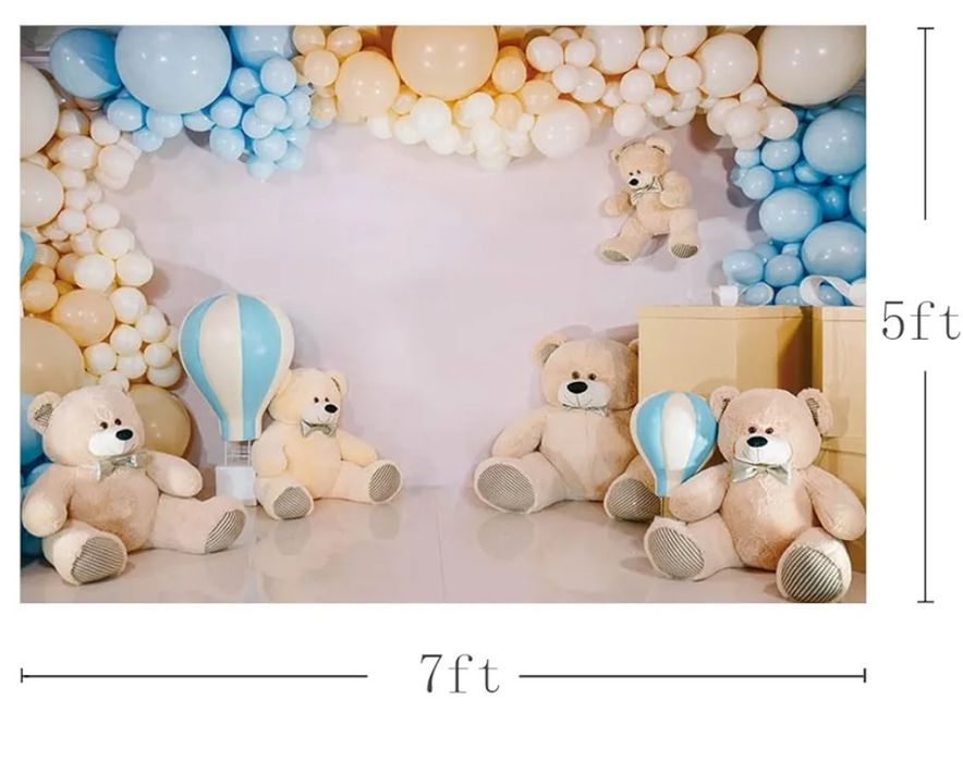 Material para festa de anos de criança,  ursinhos