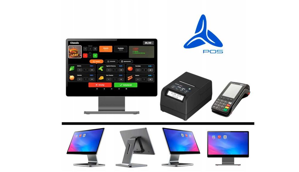 Oprogramowanie ABS POS + ZETA Online + ekran Sunmi