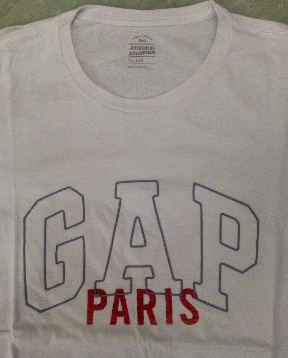 T-Shirt branca GAP Paris
