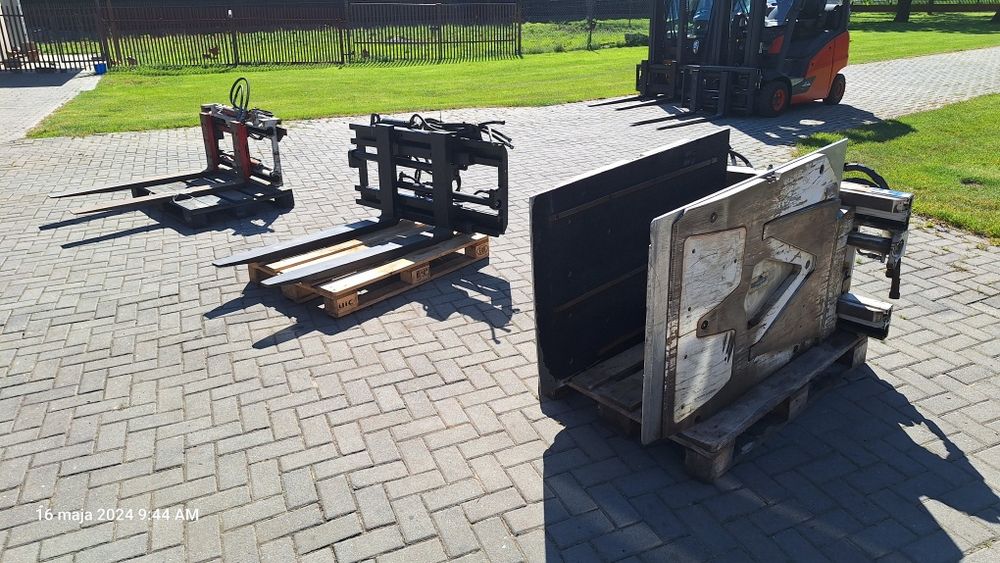 Pozycjonery KAUP chwytak ścisk CASCADE paletyzer wózek widłowy