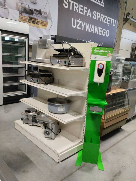 Regały sklepowe metalowe przyścienny gondola regał gondole