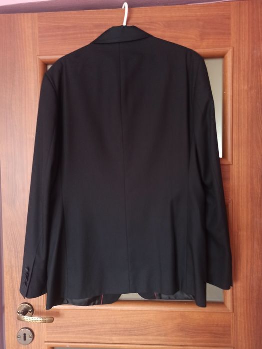 Smoking męski, garnitur, czarny, spodnie i marynarka,rozmiar M/L