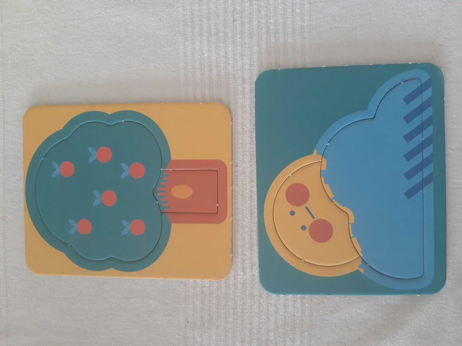 puzzles em cartão reciclado