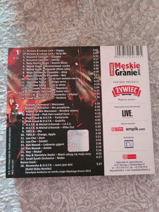 2 CD - Męskie Granie 2013 . Sprzęt AV . Płyty . Kasety . DVD . Tanio !