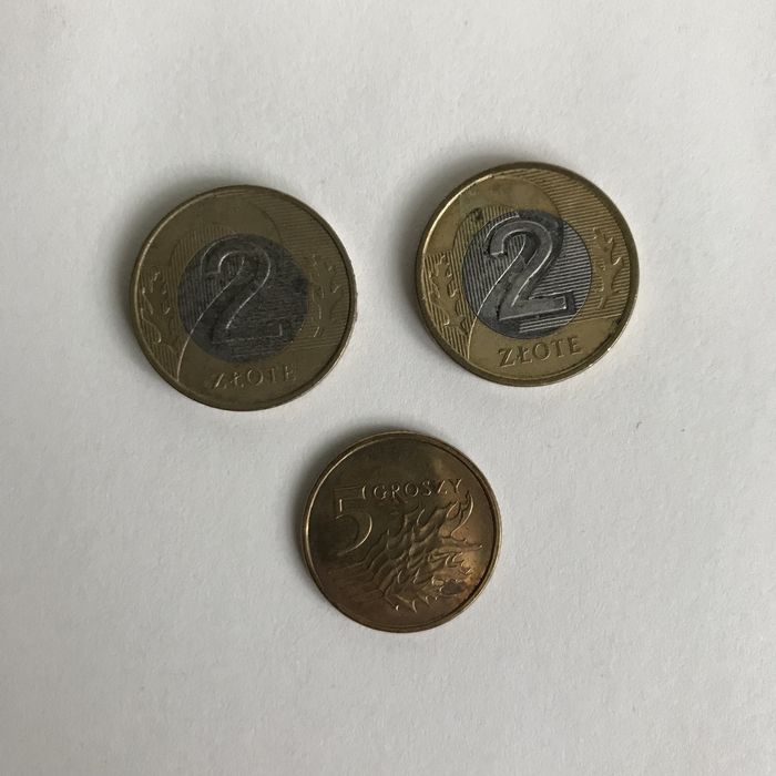 Монети злоті (1, 2, 5, 10)