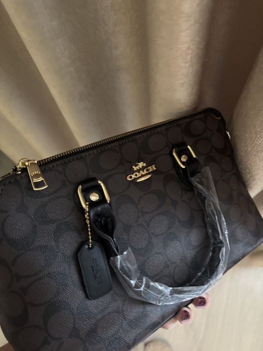 Сумка coach коричнева