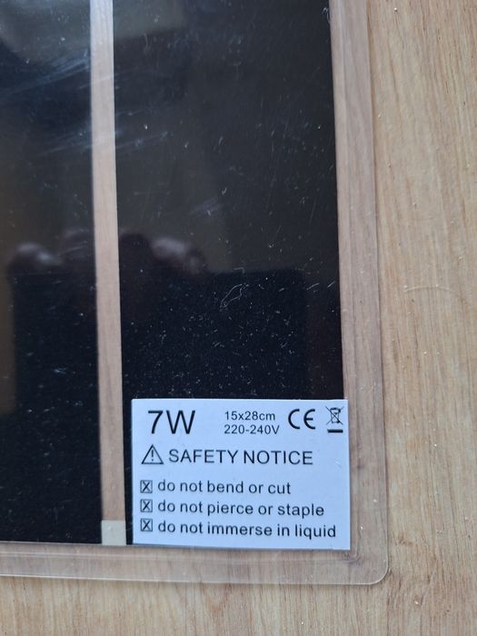 Mata grzewcza 7w z termostatem